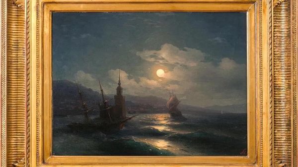Иван Айвазовский. Лунная ночь. 1878 год. - Sputnik Армения