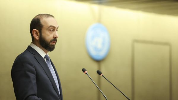 Выступление министра иностранных дел Арарата Мирзояна на сегменте высокого уровня Форума по разоружению (27 февраля 2024). Женева - Sputnik Армения