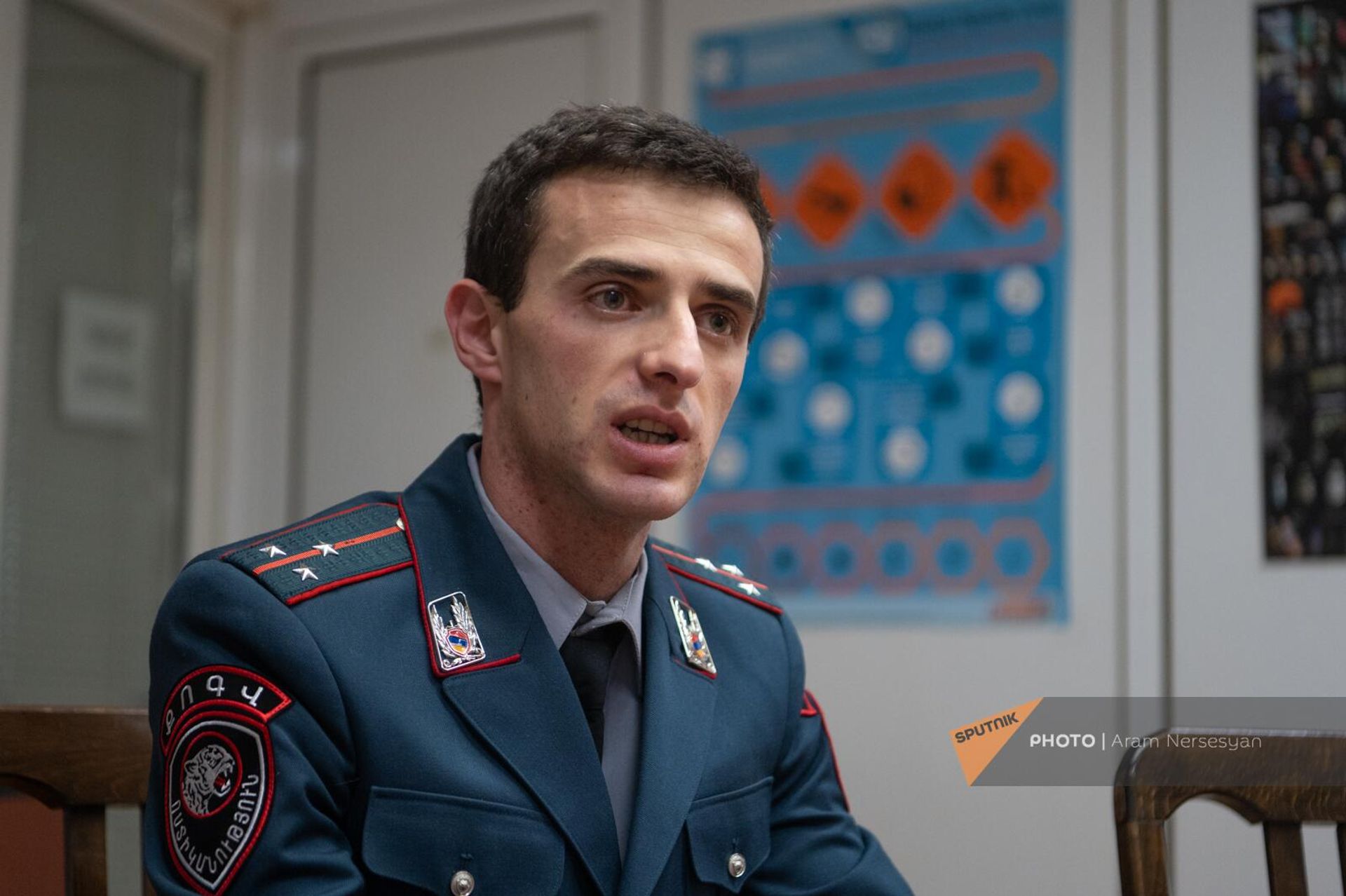 Cтарший оперуполномоченный отдела по борьбе с наркотиками Главного управления криминальной полиции МВД Давид Петросян - Sputnik Արմենիա, 1920, 04.04.2024