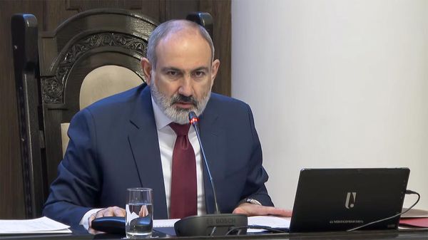 Премьер-министр Никол Пашинян во время очередного заседания Правительства Армении (14 марта 2024). Еревaн - Sputnik Армения