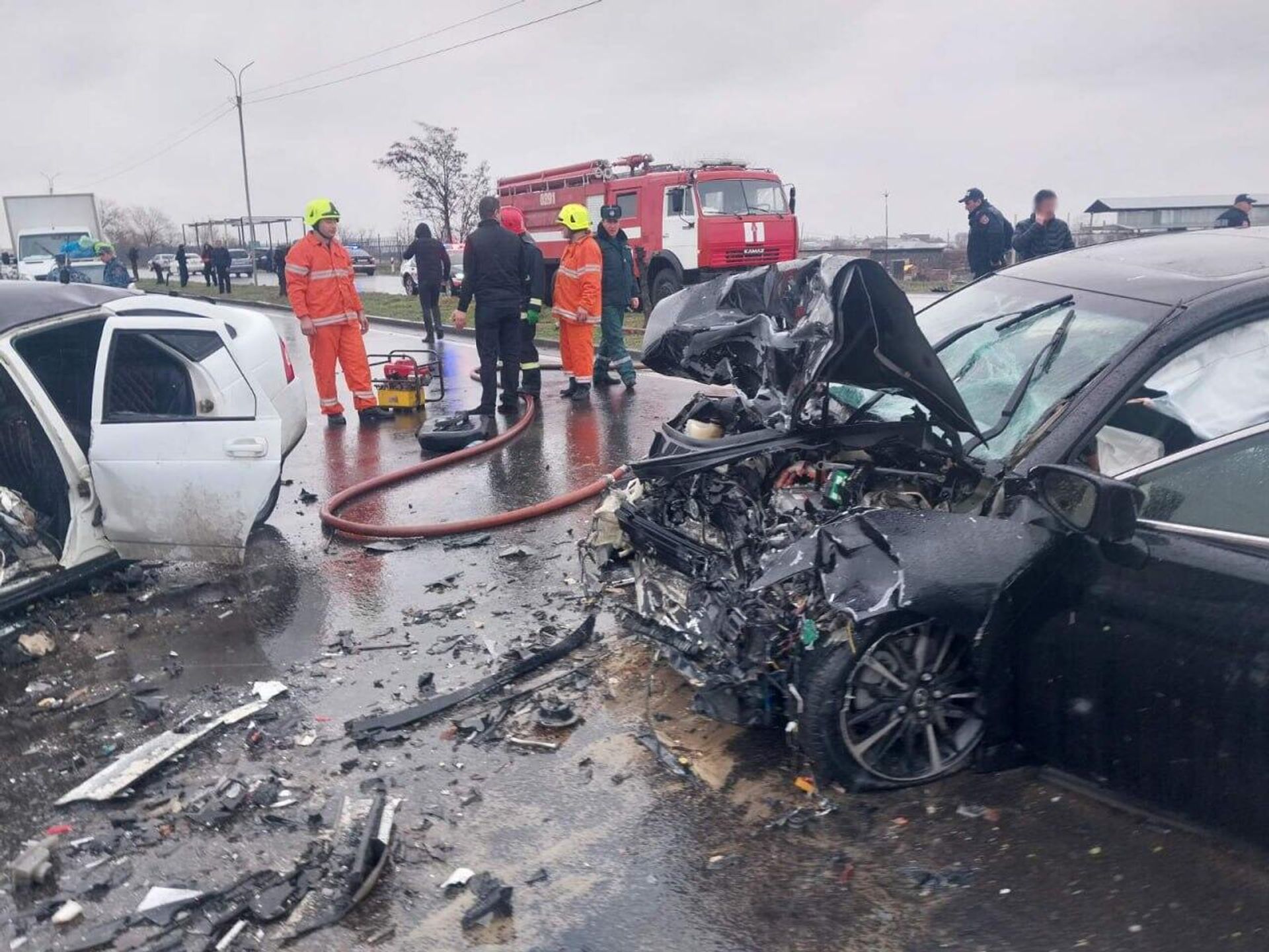 Дорожно-транспортное происшествие на дороге Эчмиадзин - Армавир (19 марта 2024). Армавир - Sputnik Արմենիա, 1920, 19.03.2024