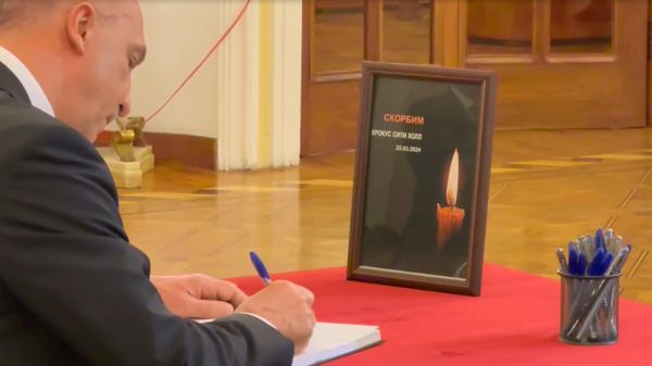 В посольстве РФ в Ереване открыта книга соболезнований в связи с терактом в Москве - Sputnik Армения