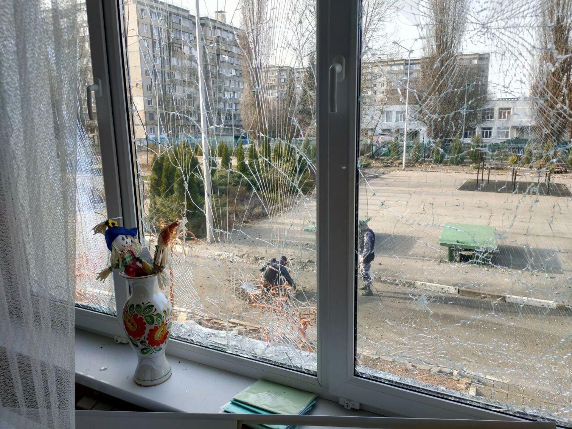 Последствия обстрела Белгорода украинскими ВС (1 апреля 2024). Белгород - Sputnik Армения, 1920, 01.04.2024