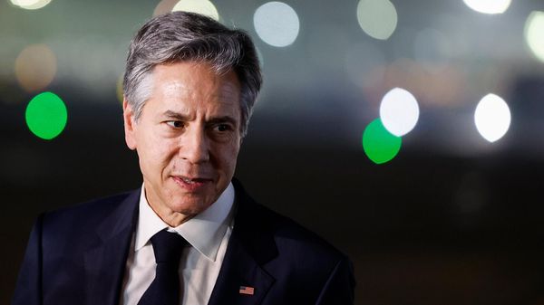 Госсекретарь США Энтони Блинкен на авиабазе Палам (10 ноября 2023). Нью-Дели - Sputnik Армения