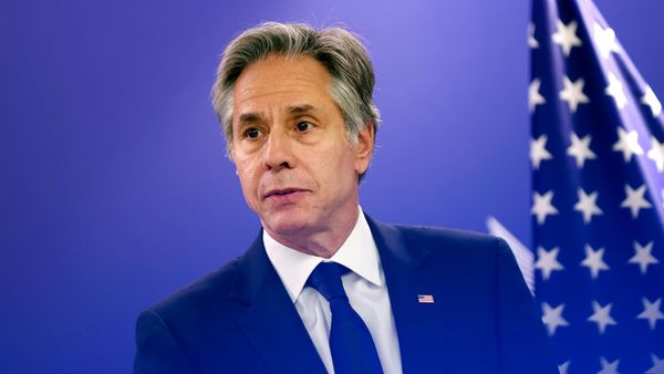 Госсекретарь США Энтони Блинкен во время встречи Армения-ЕС-США (5 апреля 2024). Брюссель - Sputnik Армения