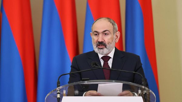 Премьер-министр Армении Никол Пашинян на совместное пресс-конференции с президентом Казахстана (15 апреля 2024). Еревaн - Sputnik Армения