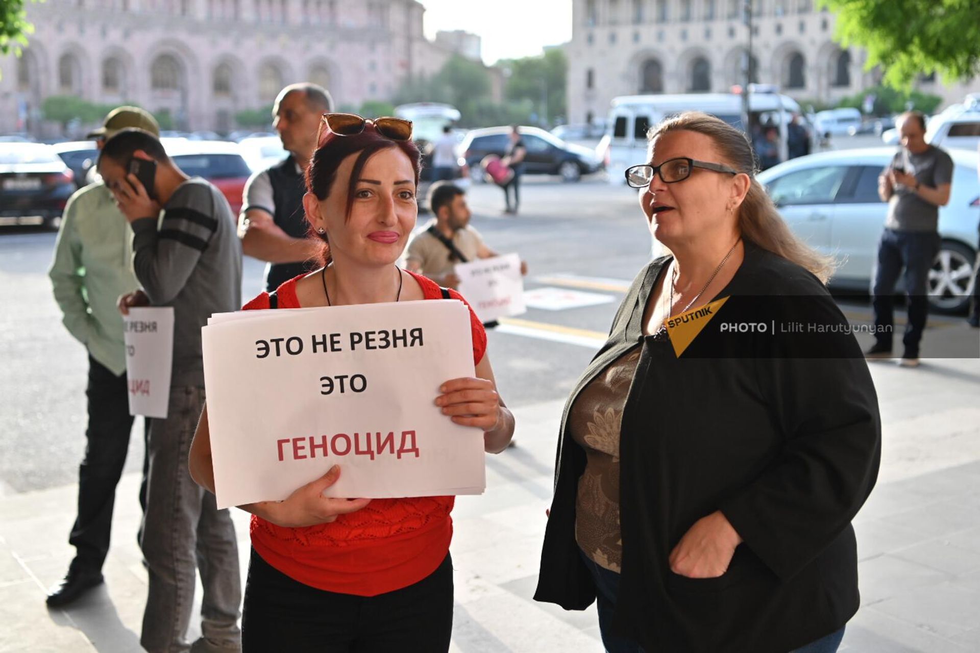 Акция протеста на площади Республики (25 апреля 2024). Еревaн - Sputnik Армения, 1920, 25.04.2024