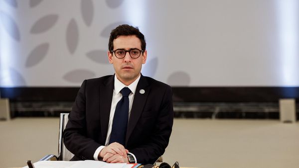 Министр иностранных дел Франции Стефан Сежурне на встрече глав МИД стран G7 (18 апреля 2024). Капри - Sputnik Армения