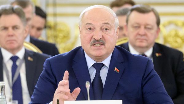 Президент Белоруссии Александр Лукашенко на заседании Высшего Евразийского экономического совета (ВЕЭС) на саммите стран - участниц Евразийского экономического союза (ЕАЭС) (8 мая 2024). Москва - Sputnik Армения