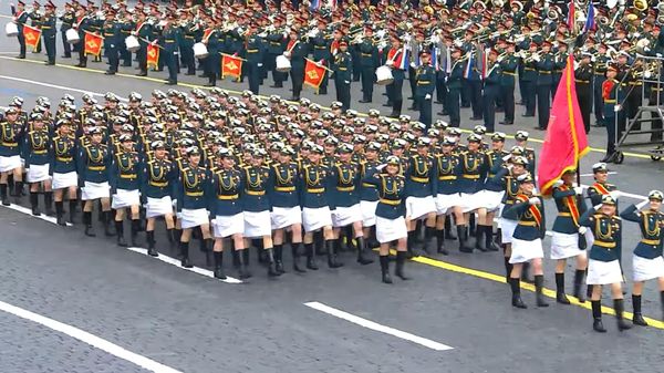 Военный парад в честь 79-летия Победы в Великой Отечественной войне (9 мая 2024). Москва - Sputnik Армения