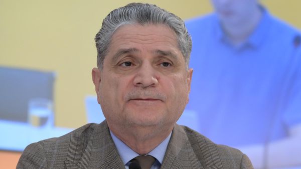 Зампред правления ЕАБР Тигран Саркисян во время телемоста Цифровые проекты стран ЕАЭС в мультимедийном пресс-центре МИА Россия сегодня (29 мая 2024). Москвa - Sputnik Армения