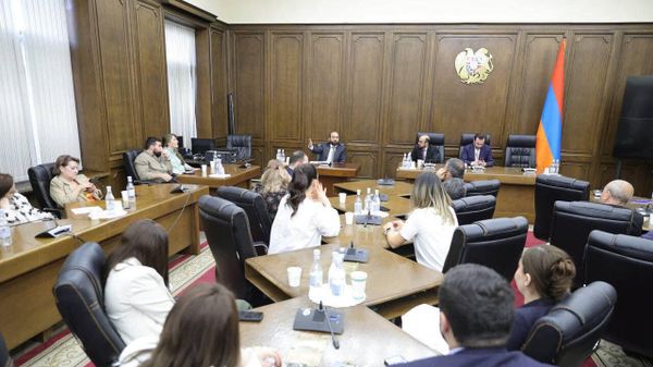 Депутаты фракции Гражданский договор встретились с министром иностранных дел Араратом Мирзояном (31 мая 2024). Еревaн - Sputnik Армения