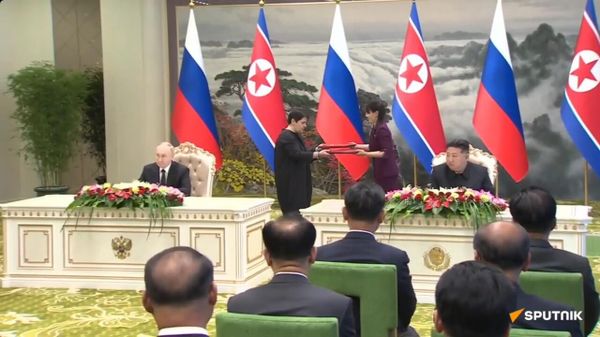 Путин и Ким Чен Ын подписали Договор о всеобъемлющем стратегическом партнерстве России и КНДР - Sputnik Армения