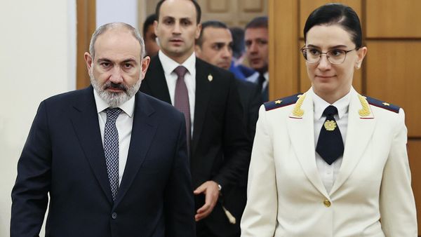Премьер-министр Никол Пашинян посетил Генпрокуратуру и принял участие в торжественном заседании коллегии, посвященном 106-летию создания прокуратуры Армении и Дню работника прокуратуры (1 июля 2024). Еревaн - Sputnik Армения