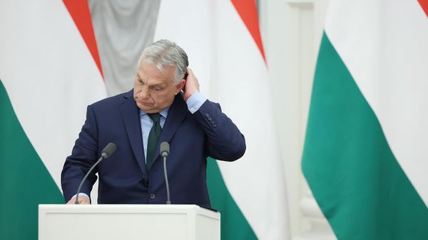 Премьер-министр Венгрии Виктор Орбан на совместной пресс-конференции с президентом России по итогам переговоров (5 июля 2024). Москвa - Sputnik Армения