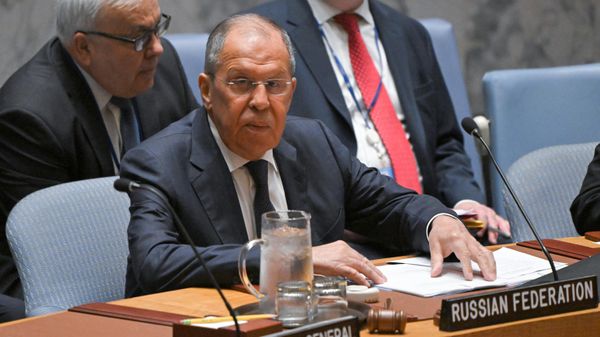 Глава МИД РФ Сергей Лавров на заседании Совбеза ООН по многостороннему сотрудничеству в интересах формирования более справедливого, демократического и устойчивого мироустройства (16 июля 2024). Нью-Йорк - Sputnik Армения