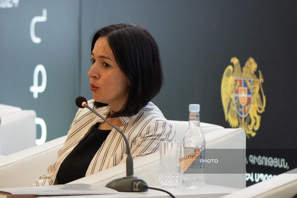 Министр ОНКС Жанна Андреасян на открытии Международного арменоведческого конгресса (19 июля 2024). Еревaн Министр ОНКС Жанна Андреасян на открытии Международного арменоведческого конгресса (19 июля 2024). Еревaн - Sputnik Армения