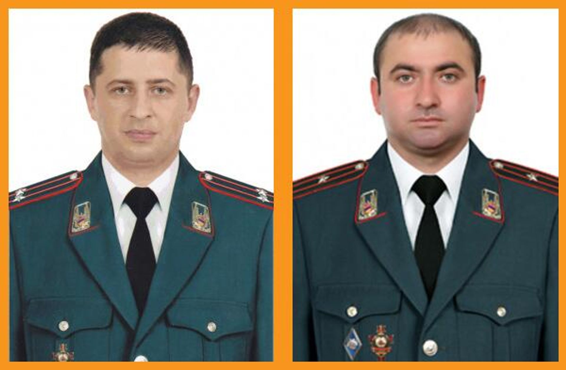 Начальники полиции городов Абовян Эдмонд Айвазян и Гарни Грачья Атабекян - Sputnik Արմենիա, 1920, 20.07.2024