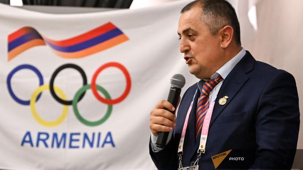 Замминистра ОНКС Карен Гилоян на церемонии открытия Армянского дома в Париже к Олимпийским играм 2024 года (25 июля 2024). Париж - Sputnik Армения