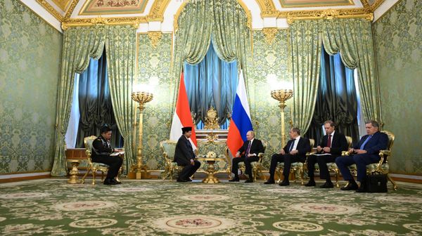 Встреча президента Владимира Путина с избранным президентом Индонезии П. Субианто - Sputnik Армения