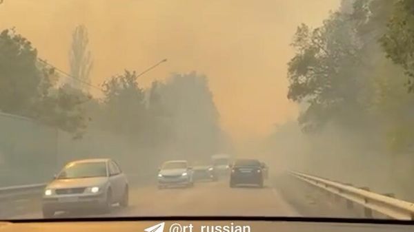 Сильный пожар в Аксае Ростовской области - Sputnik Армения