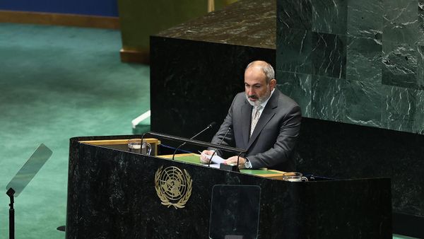 Премьер-министр Никол Пашинян выступает на Саммите будущего ООН (23 сентября 2024). Нью-Йорк - Sputnik Армения