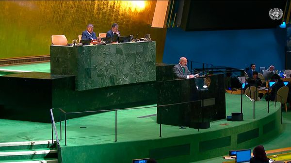Премьер-министр Никол Пашинян выступает на Генеральной Ассамблее ООН (26 сентября 2024). Нью-Йорк - Sputnik Армения