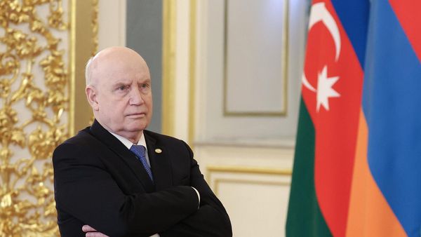 Генеральный секретарь СНГ Сергей Лебедев после заседания Совета глав государств-участников Содружества независимых государств (8 октября 2024). Москвa - Sputnik Армения