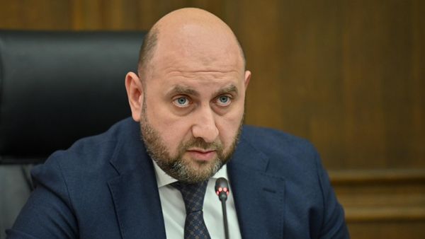 Председатель Центробанка Мартин Галстян на совместном заседании постоянных комиссий НС (28 октября 2024). Еревaн - Sputnik Армения