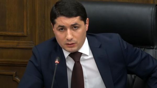Аргишти Кярамян на предварительном обсуждении государственного бюджета в рамках совместного заседания постоянных комиссий НС (30 октября 2024). Еревaн - Sputnik Армения