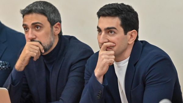 Левон Кочарян и Арам Вардеванян на судебном заседании (31 октября 2024). Еревaн - Sputnik Армения
