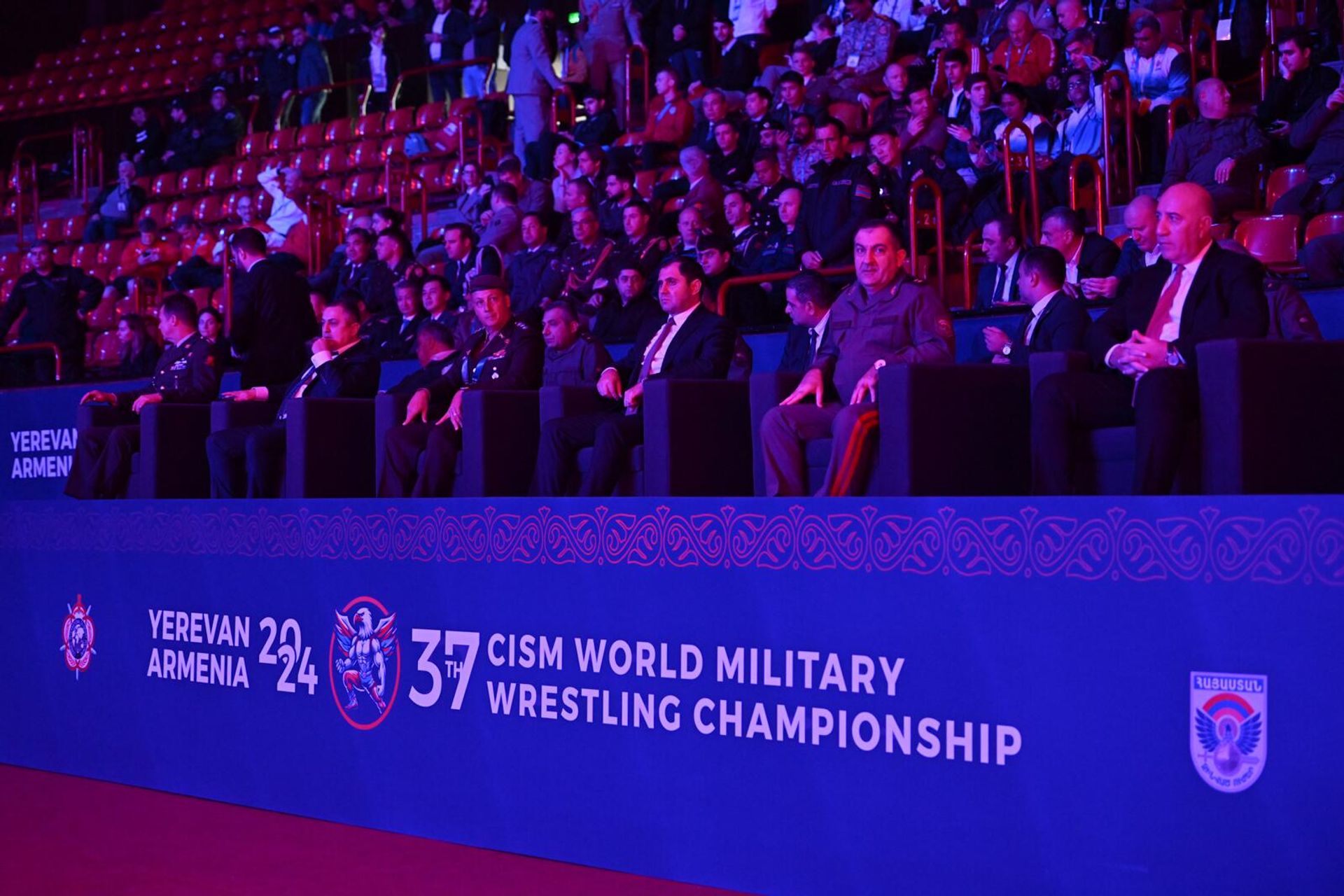 Официальное открытие 37-го чемпионата мира по борьбе среди военнослужащих (20 ноября 2024). Еревaн Официальное открытие 37-го чемпионата мира по борьбе среди военнослужащих (20 ноября 2024). Еревaн - Sputnik Армения, 1920, 20.11.2024