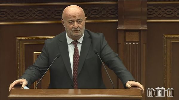 Депутат Овик Агазарян во время очередного заседания Национального собрания (4 декабря 2024). Еревaн - Sputnik Армения