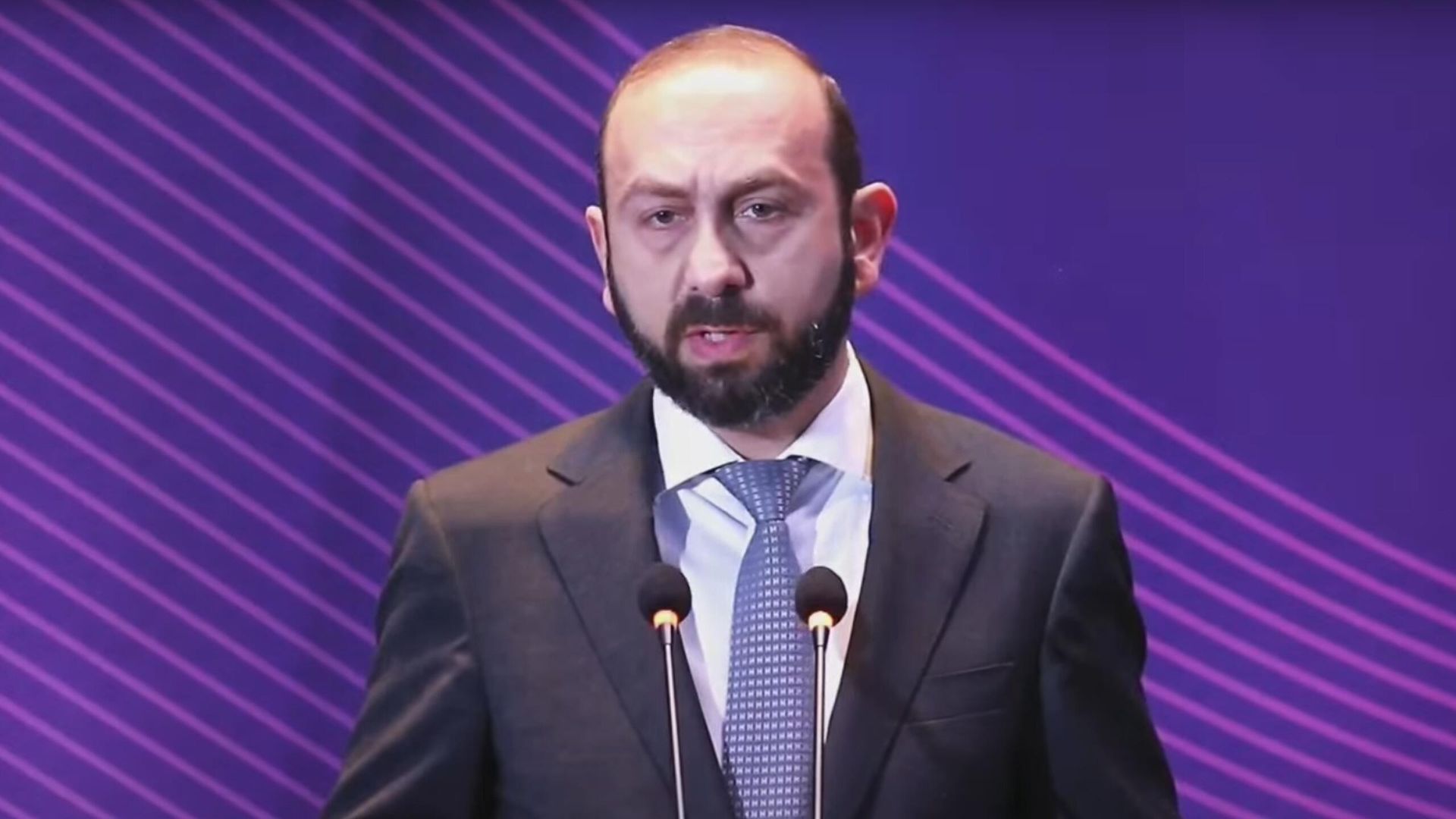 Глава МИД Арарат Мирзоян на 5-м Глобальном форуме против преступления геноцида (12 декабря 2024). Еревaн - Sputnik Армения, 1920, 12.12.2024