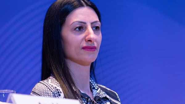 Омбудсмен Анаит Манасян на 5-м Глобальном форуме против преступления геноцида (12 декабря 2024). Еревaн - Sputnik Армения