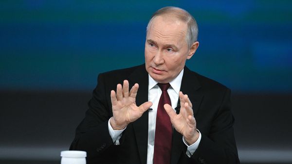 Президент РФ Владимир Путин проводит специальную программу Итоги года с Владимиром Путиным (19 декабря 2024). Москвa - Sputnik Армения
