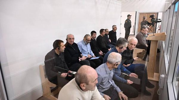 Судебное заседание над армянским военно-политическим руководством Нагорного Карабаха (21 января 2025). Баку - Sputnik Армения