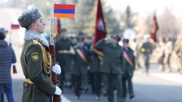 Празднование Дня армии на территории министерства обороны Армении (28 января 2025). Еревaн - Sputnik Армения