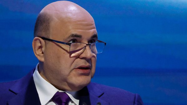 Председатель правительства РФ Михаил Мишустин выступает на форуме Digital Almaty 2025 (31 января 2025). Алматы - Sputnik Армения