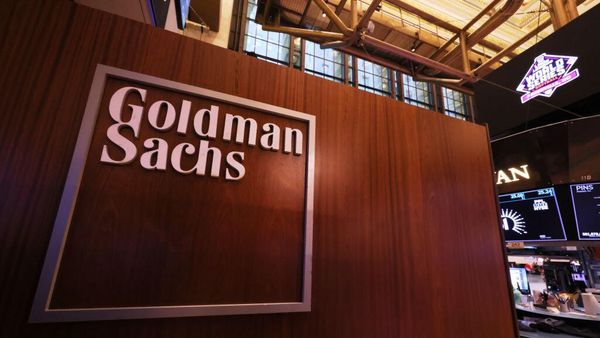 Логотип Goldman Sachs на Нью-Йоркской фондовой бирже - Sputnik Армения