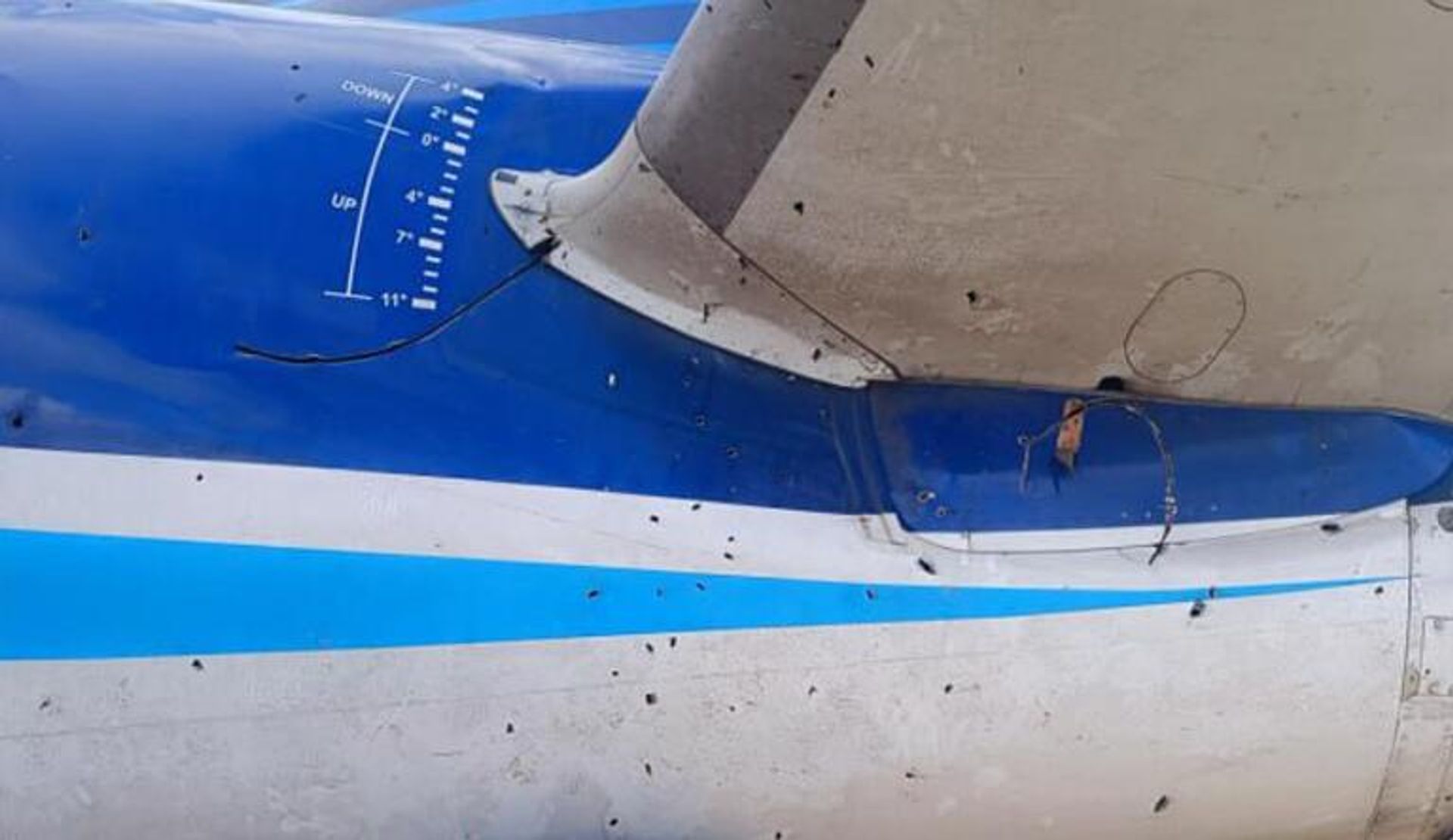 Фотографии повреждений борта, прикрепленные к отчету о крушении борта AZAL у аэропорта Актау - Sputnik Армения, 1920, 04.02.2025