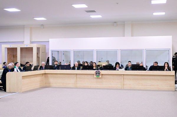 Судебное заседание над армянским военно-политическим руководством Нагорного Карабаха (18 февраля 2025). Баку - Sputnik Армения
