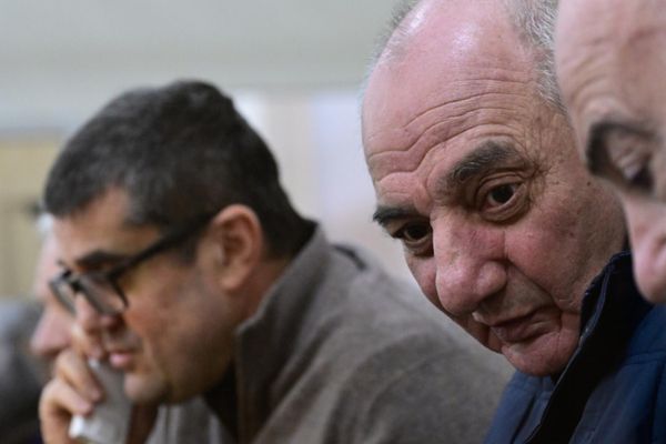 Судебное заседание над армянским военно-политическим руководством Нагорного Карабаха (20 февраля 2025). Баку - Sputnik Армения