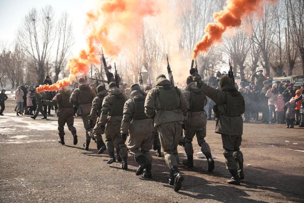 Показательные выступления военных - Sputnik Армения