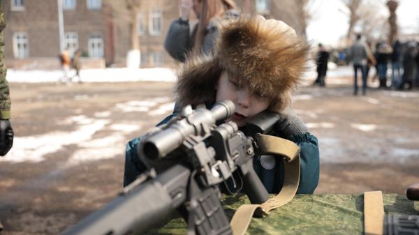 День открытых дверей на российской военной базе (23 февраля 2025).  Гюмри - Sputnik Армения
