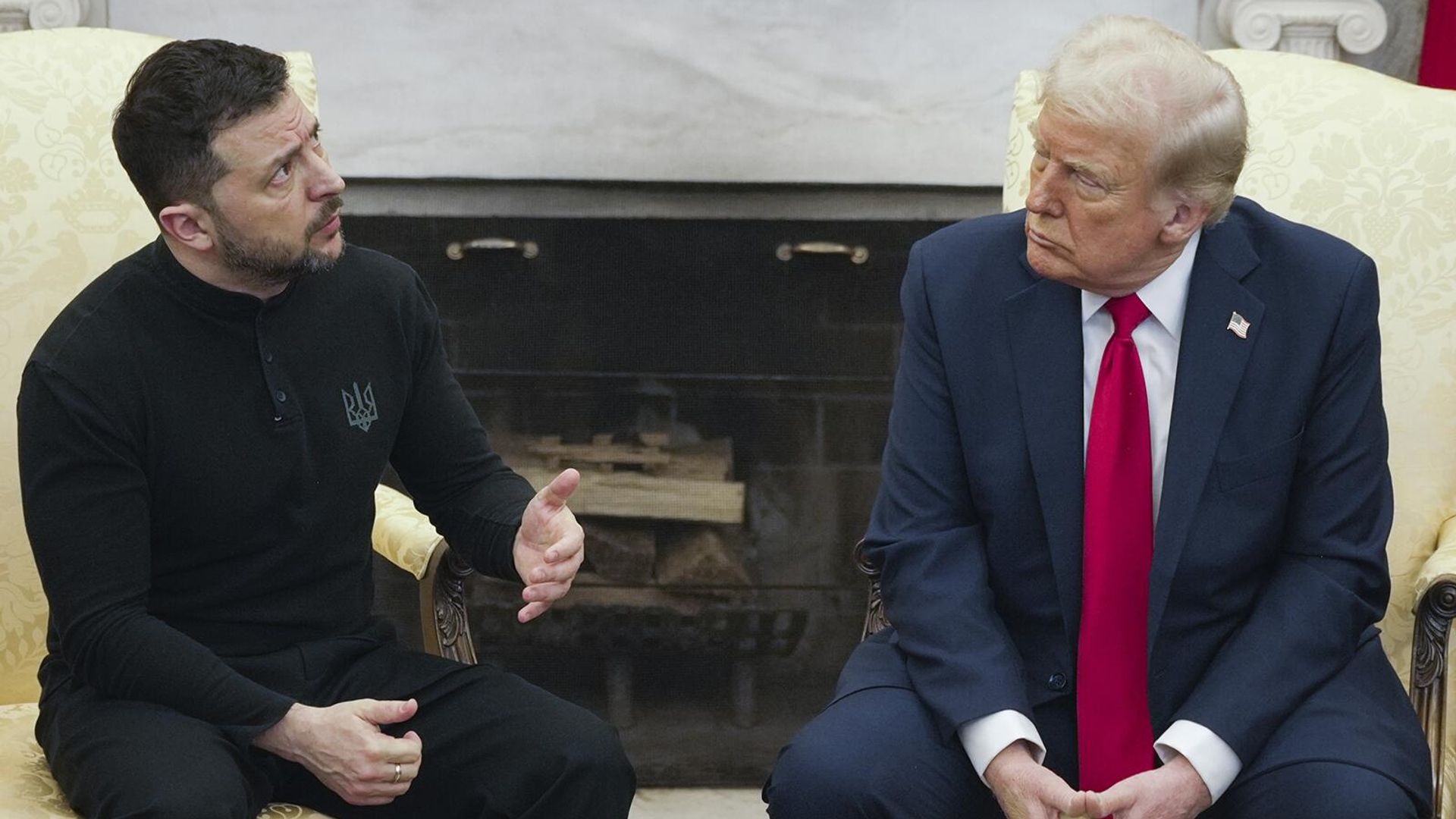 Президент США Дональд Трамп и президент Украины Владимир Зеленский на встрече в Овальном кабинете Белого дома (28 февраля 2025). Вашингтон - Sputnik Армения, 1920, 04.03.2025
