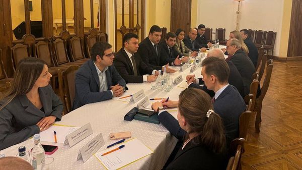 Эдуард Шармазанов в числе представителей РПА встретился с послом России Сергеем Копыркиным (5 марта 2025). Еревaн - Sputnik Армения