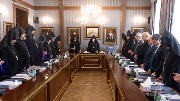 Заседание Высшего духовного совета под председательством Католикоса Гарегина Второго (11 марта 2025). Эчмиадзин - Sputnik Армения