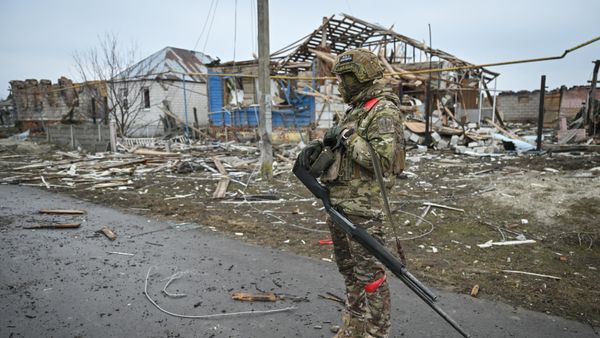 Деревня Русская Конопелька в Суджанском районе Курской области, освобожденная российскими Вооруженными силами от подразделений ВСУ, Россия - Sputnik Армения