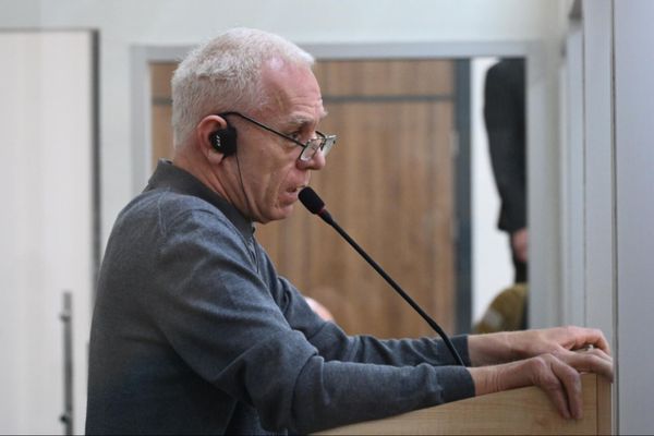Судебное заседание над армянским военно-политическим руководством Нагорного Карабаха (13 марта 2025). Баку - Sputnik Армения